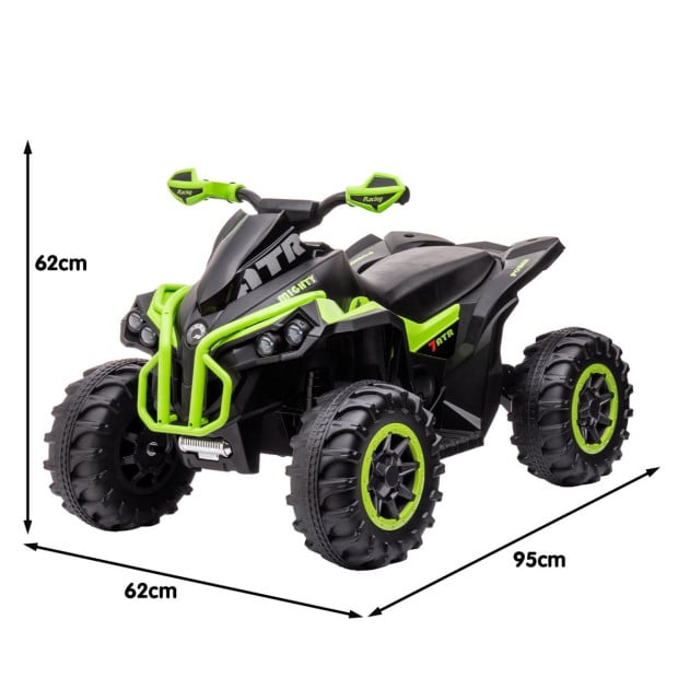 Kahuna GTS99 Kids Toy Electric Ride On Quad Bike Toy ATV 50W - Green Image 4