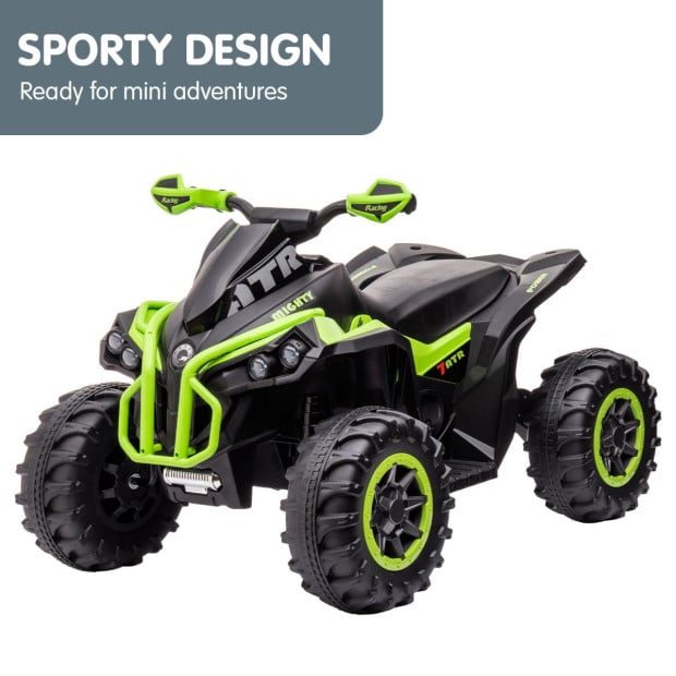 Kahuna GTS99 Kids Toy Electric Ride On Quad Bike Toy ATV 50W - Green Image 5