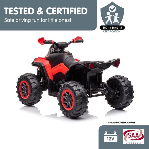 Kahuna GTS99 Kids Toy Electric Ride On Quad Bike 50W ATV - Red Image 12