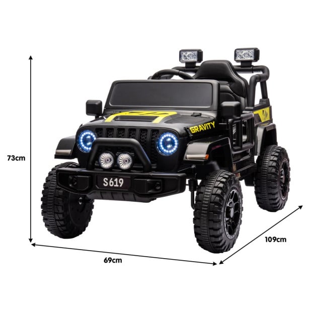 Kahuna S619 Gravity Electric Kids Car - Black Image 4