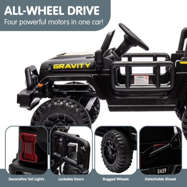 Kahuna S619 Gravity Electric Kids Car - Black Image 9