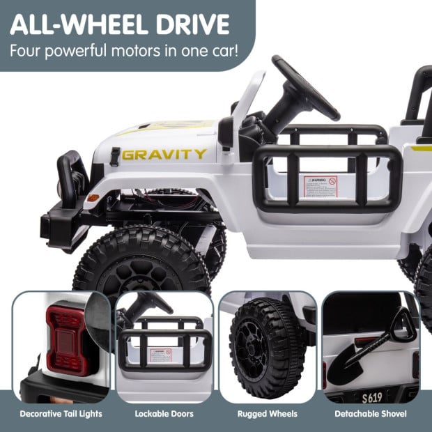 Kahuna S619 Gravity Electric Kids Car - White Image 8