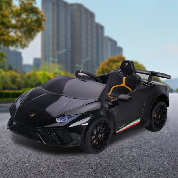 Lamborghini Performante Electric Kids Car Remote Control - Black Image 7
