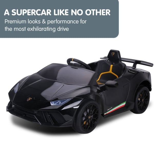 Lamborghini Performante Electric Kids Car Remote Control - Black Image 10