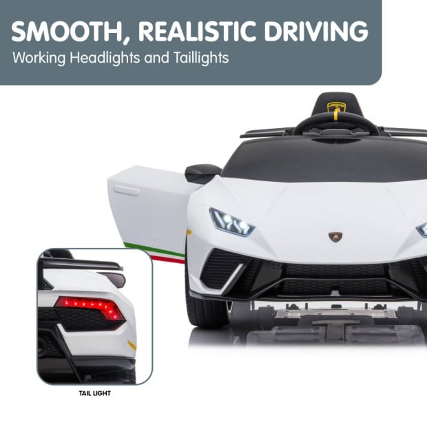 Lamborghini Performante Electric Kids Car Remote Control by Kahuna - White Image 11
