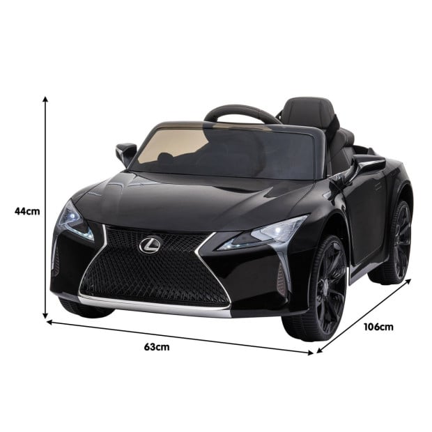 Authorised Lexus LC 500 Electric Kids Car - Black Image 3