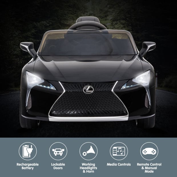 Authorised Lexus LC 500 Electric Kids Car - Black Image 5