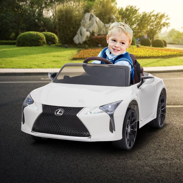 Authorised Lexus LC 500 Kids Electric Ride On Car - White Image 10