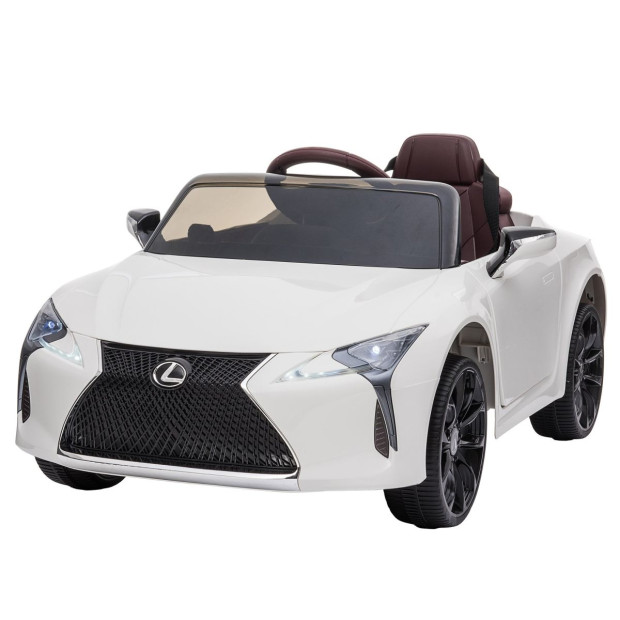 Authorised Lexus LC 500 Kids Electric Ride On Car - White Image 2