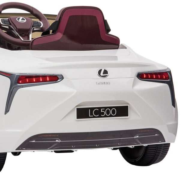 Authorised Lexus LC 500 Kids Electric Ride On Car - White Image 4