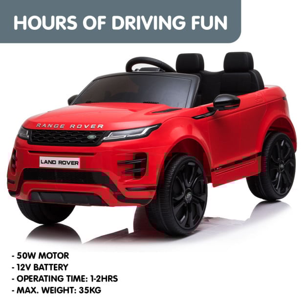 Land Rover Licensed Kids Electric Ride On Car Remote Control - Red Image 11