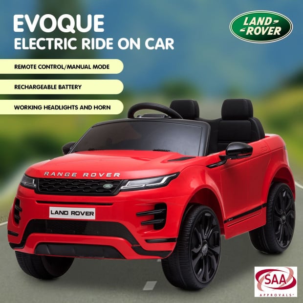 Land Rover Licensed Kids Electric Ride On Car Remote Control - Red Image 10
