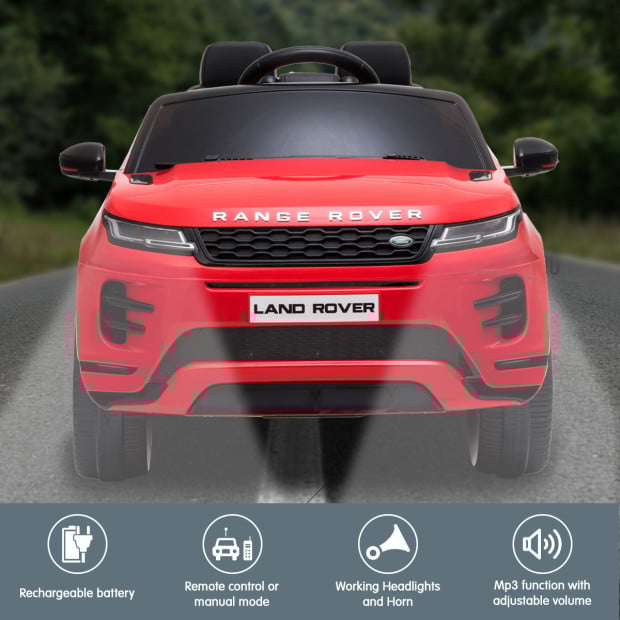 Land Rover Licensed Kids Electric Ride On Car Remote Control - Red Image 6