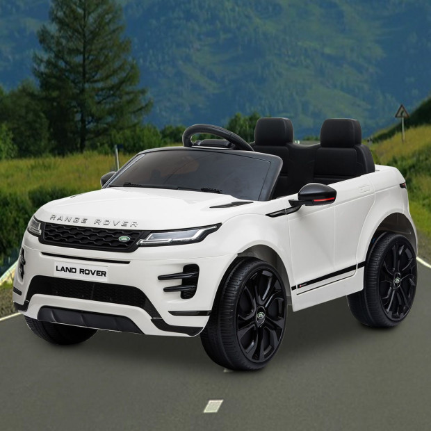 Land Rover Licensed Kids Electric Ride On Car Remote Control - White Image 11