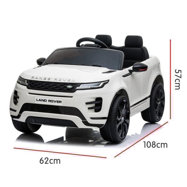 Land Rover Licensed Kids Electric Ride On Car Remote Control - White Image 12