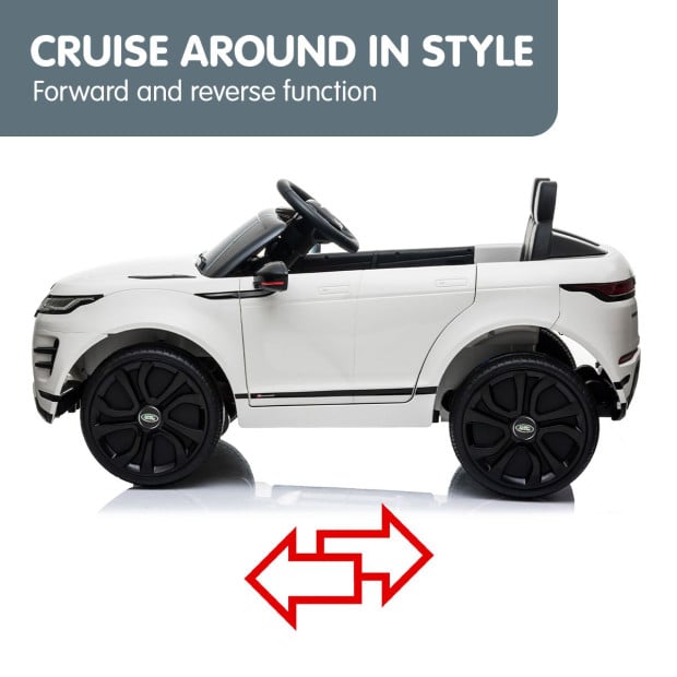 Land Rover Licensed Kids Electric Ride On Car Remote Control - White Image 5