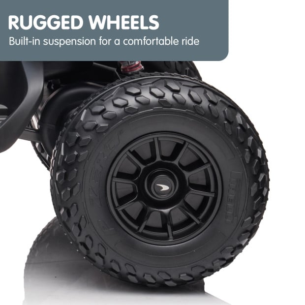 McLaren MCL35 Kids Toy Electric Quad Bike- Black Image 10