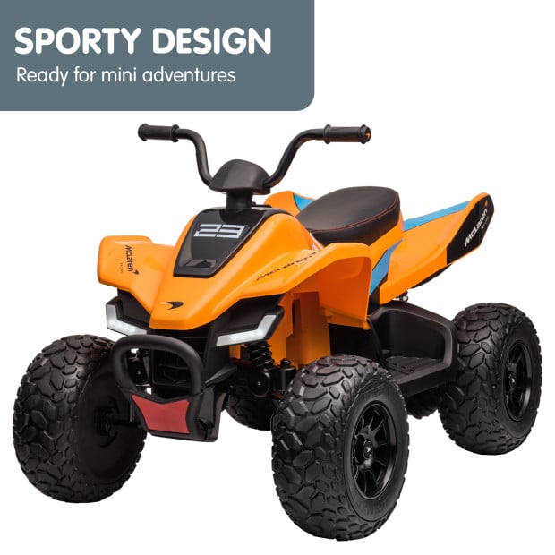 MCL35 McLaren Kids Toy Electric Quad Bike - Orange Image 15