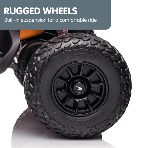 MCL35 McLaren Kids Toy Electric Quad Bike - Orange Image 6