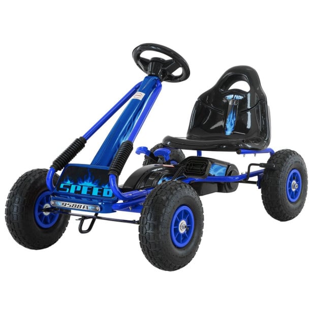 Kahuna G95 Kids Ride On Pedal Go Kart - Blue Image 2