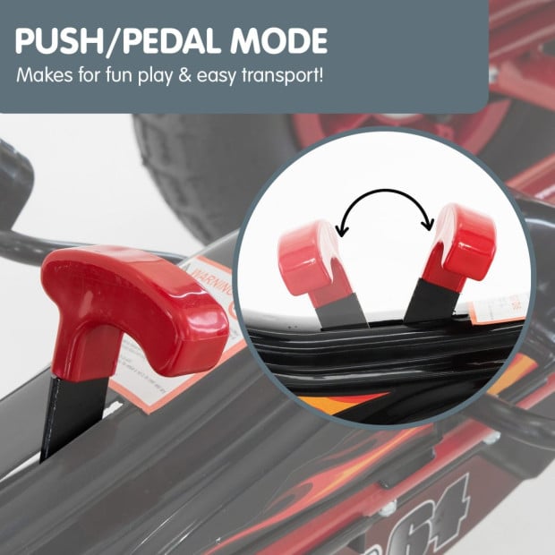 Kahuna G95 Kids Ride On Pedal-Powered Go Kart - Red Image 13