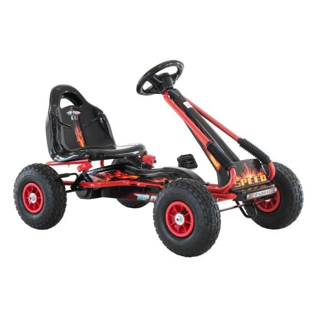 Kahuna G95 Kids Ride On Pedal-Powered Go Kart - Red Image 4