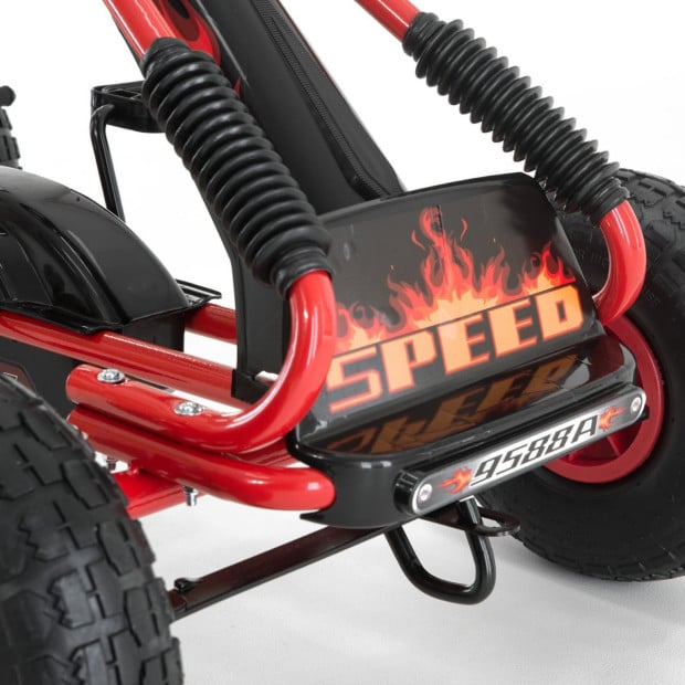 Kahuna G95 Kids Ride On Pedal-Powered Go Kart - Red Image 10