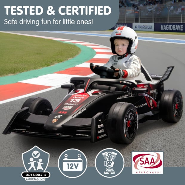 Porsche Formula E Kids Electric Ride-On Car with Remote Control Image 11
