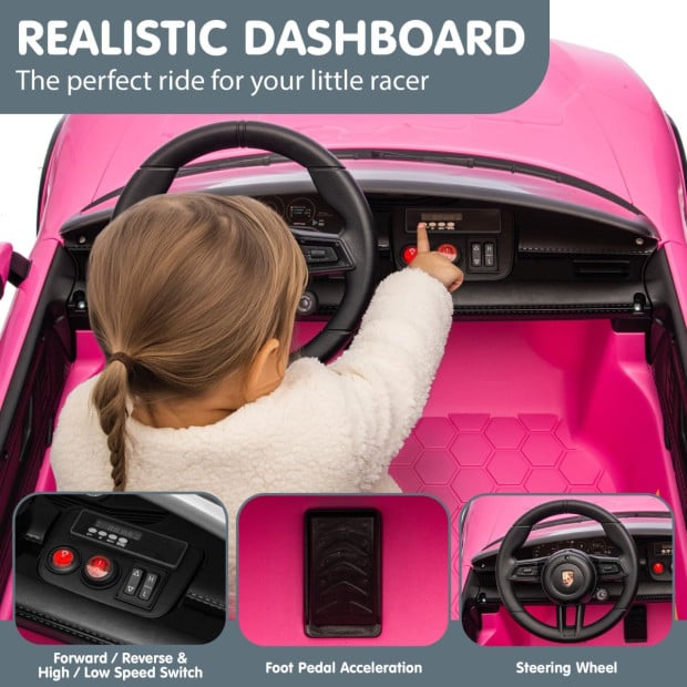 Porsche Taycan Turbo S Kids Electric Ride-On Car with Remote Control Image 8