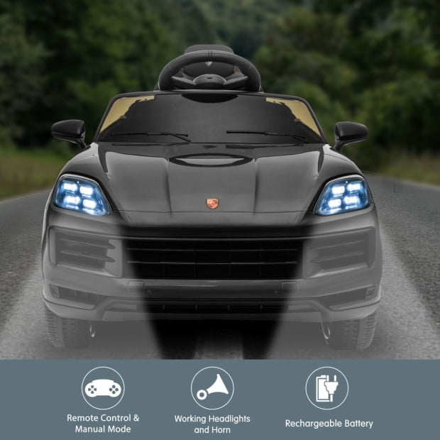 Porsche Cayenne E Hybrid Coupe Kids Electric Ride-On Car with Remote Control Image 6