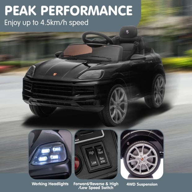 Porsche Cayenne E Hybrid Coupe Kids Electric Ride-On Car with Remote Control Image 7