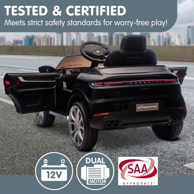 Porsche Cayenne E Hybrid Coupe Kids Electric Ride-On Car with Remote Control Image 9