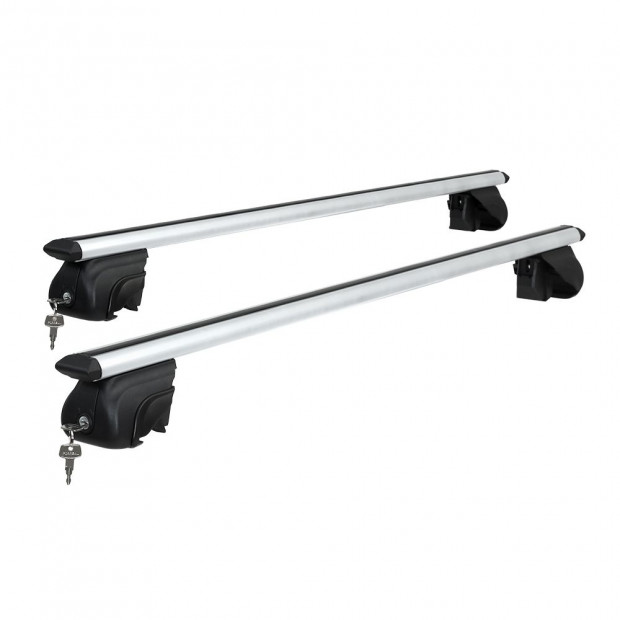 Car Roof Rack 1240mm Cross Bars Aluminium Adjustable Car 90kgs Image 3