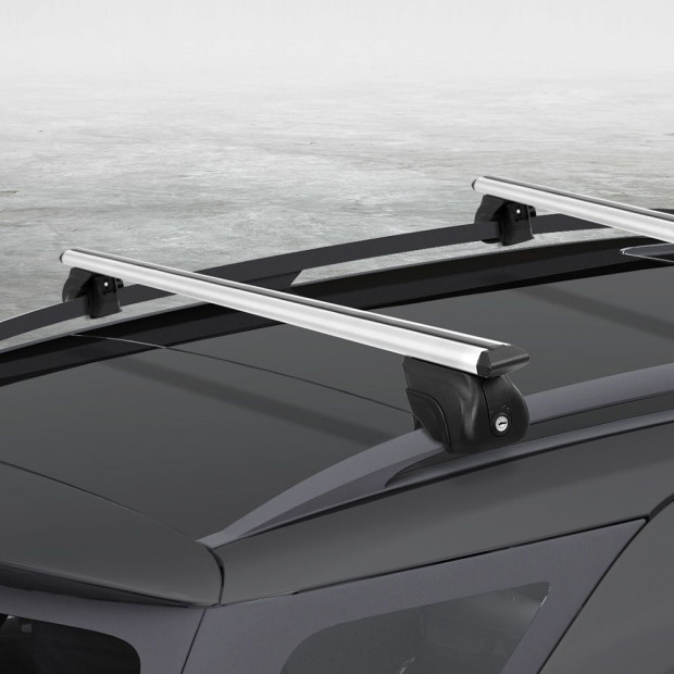 Car Roof Rack 1240mm Cross Bars Aluminium Adjustable Car 90kgs Image 7