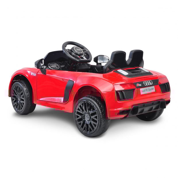 R8 Spyder Audi Licensed Kids Electric Ride On Car Remote Control Red Image 9