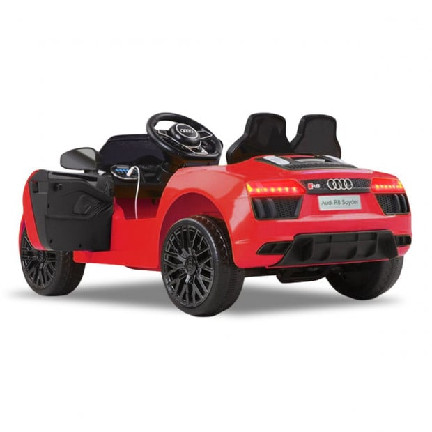 R8 Spyder Audi Licensed Kids Electric Ride On Car Remote Control Red Image 11