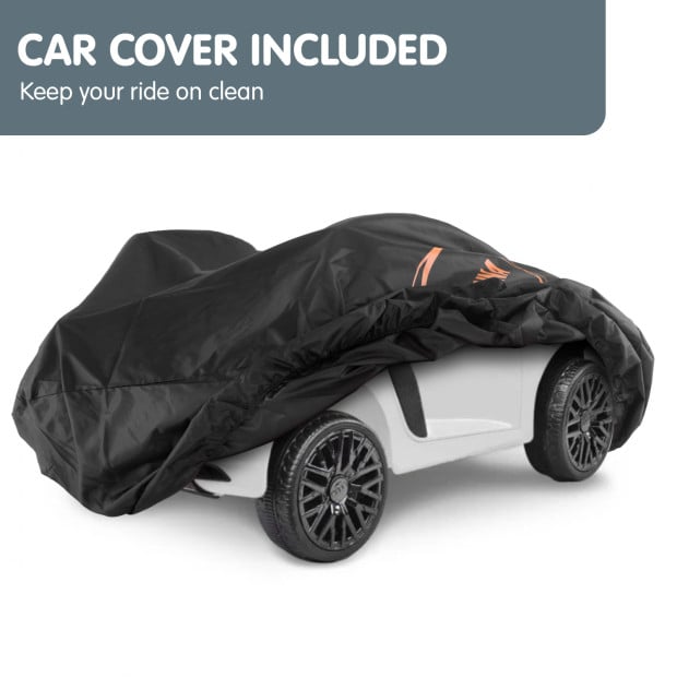R8 Spyder Audi Licensed Kids Electric Ride On Car Remote Control White Image 2