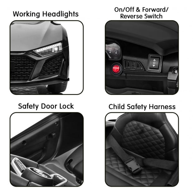 Audi Sport Licensed Kids Electric Ride On Car Remote Control Black Image 9