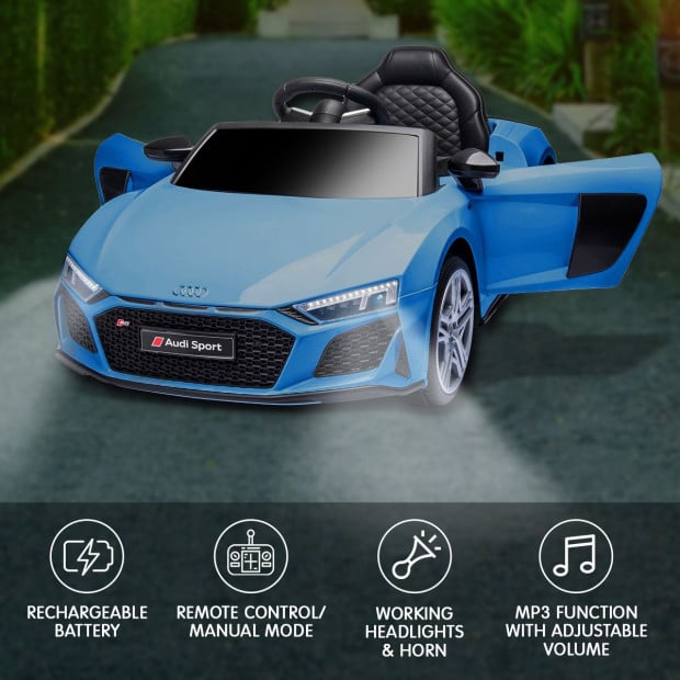Audi Sport Licensed Kids Electric Ride On Car Remote Control Blue Image 4