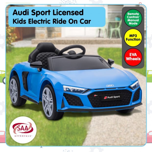 Audi Sport Licensed Kids Electric Ride On Car Remote Control Blue Image 5
