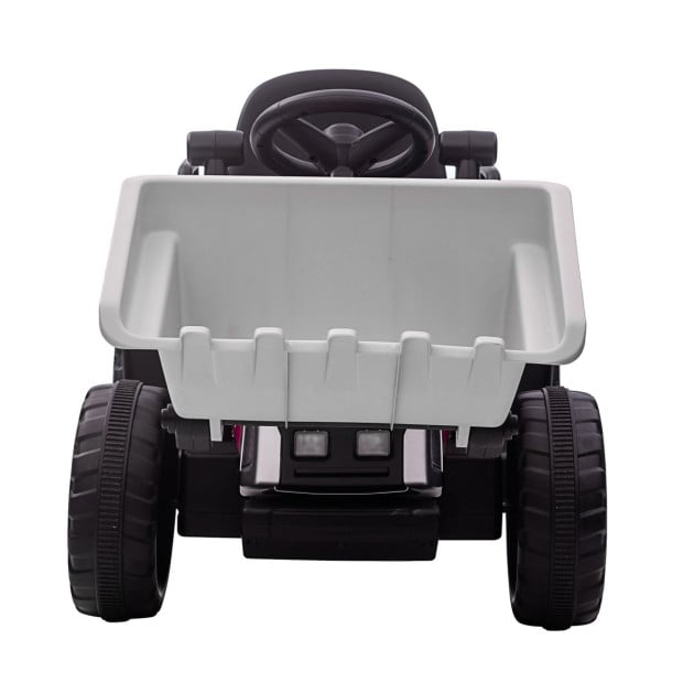 Kahuna MX-611C Electric Kids Car Tractor Digger Loader Grey Image 5