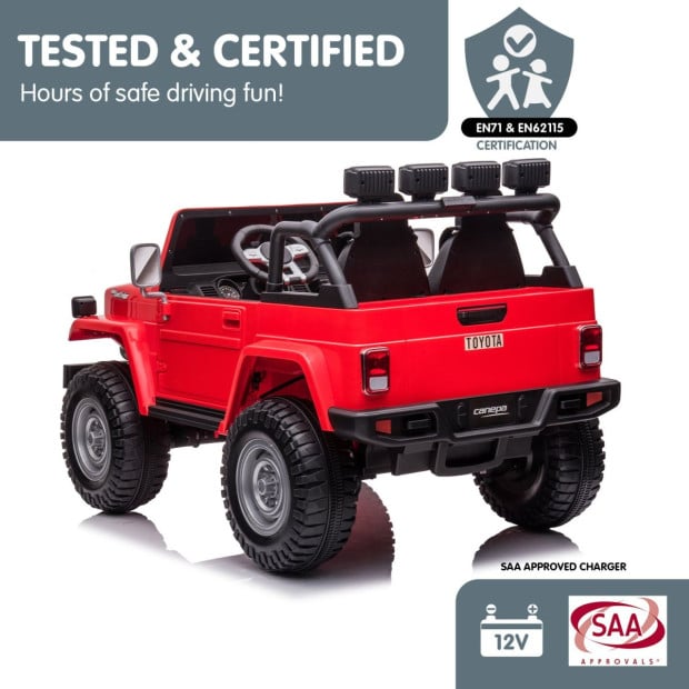 Licensed Toyota FJ-40 Electric Kids Car by Kahuna - Red Image 10