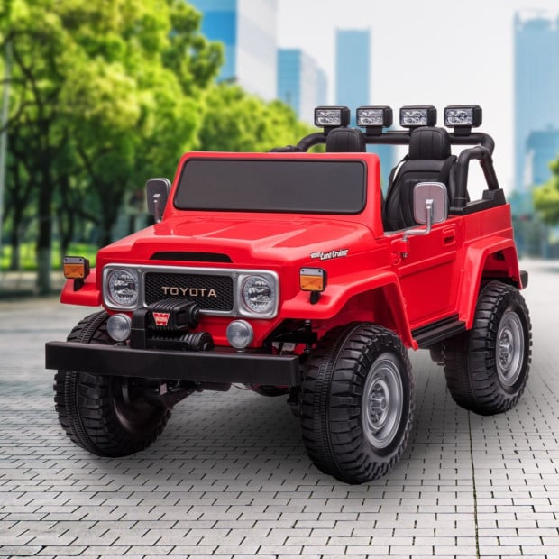 Licensed Toyota FJ-40 Electric Kids Car by Kahuna - Red Image 12