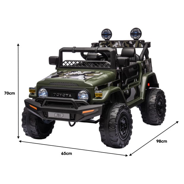 Authorized Toyota Electric Ride on Car FJ Cruiser Kids - Green Image 3
