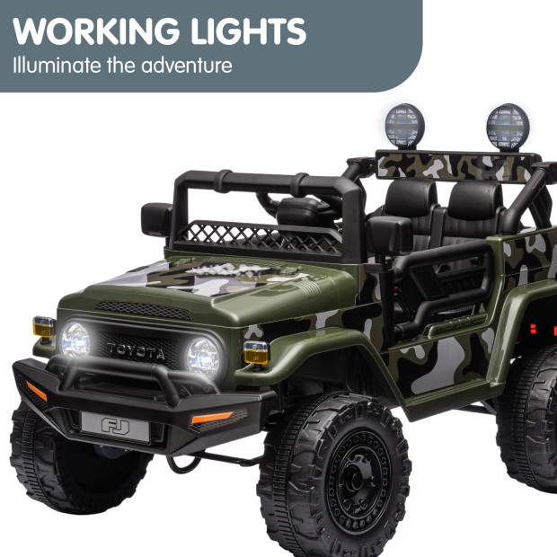 Authorized Toyota Electric Ride on Car FJ Cruiser Kids - Green Image 6