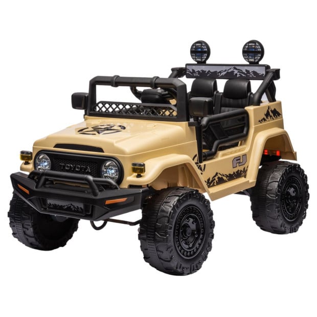 Authorized Toyota Electric Ride on Car FJ Cruiser Kids - Khaki Image 2