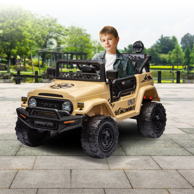 Authorized Toyota Electric Ride on Car FJ Cruiser Kids - Khaki Image 11