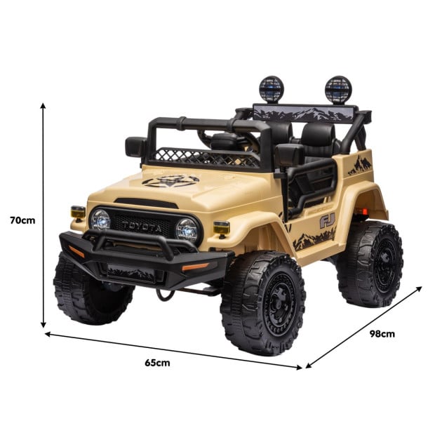 Authorized Toyota Electric Ride on Car FJ Cruiser Kids - Khaki Image 4