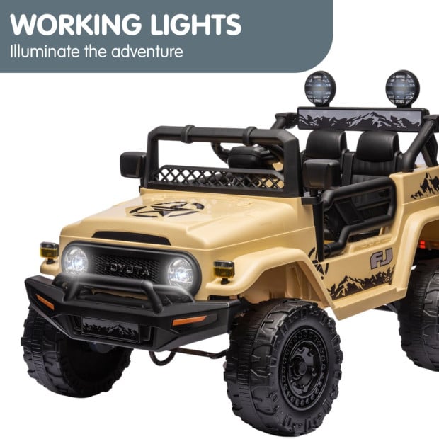 Authorized Toyota Electric Ride on Car FJ Cruiser Kids - Khaki Image 7