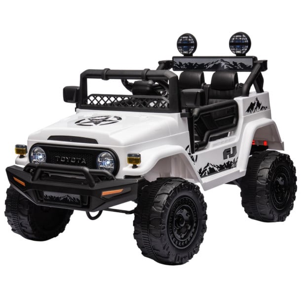 Authorized Toyota Electric Ride on Car FJ Cruiser Kids - White Image 2
